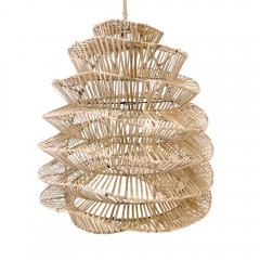 3GBAL RATTAN HANGING LAMP HARM NATURAL 2 SIZES 